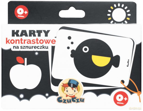 Czuczu. Karty kontrastowe na sznureczku (twarda) [KSIĄŻKA]