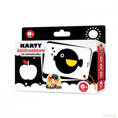Czuczu. Karty kontrastowe na sznureczku (twarda) [KSIĄŻKA]