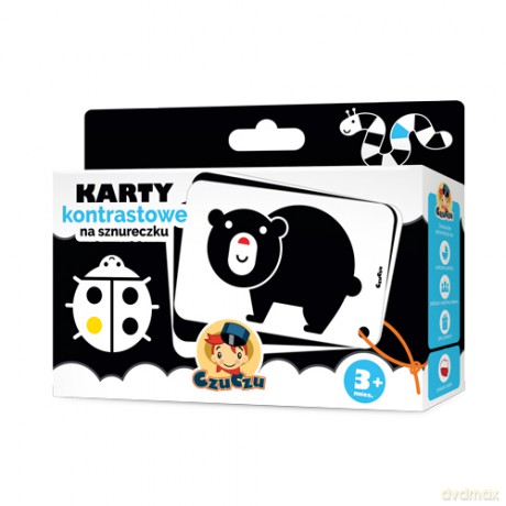 Karty kontrastowe na sznureczku (twarda) [KSIĄŻKA]