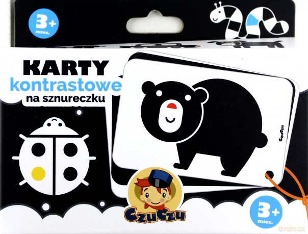 Karty kontrastowe na sznureczku (twarda) [KSIĄŻKA]