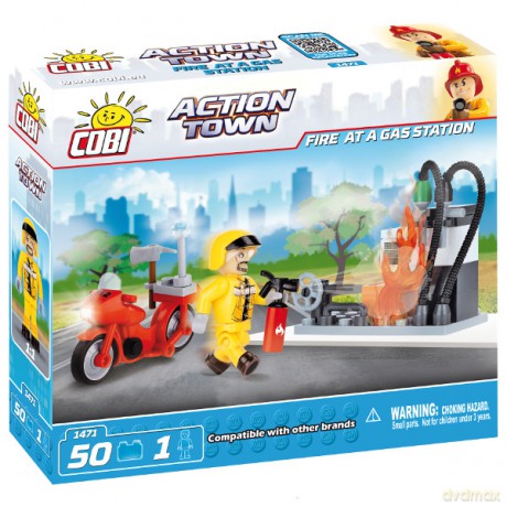 COBI Action Town Pożar na stacji paliw [KLOCKI]