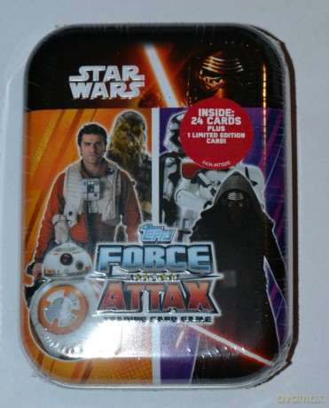 TOPPS Gwiezdne Wojny puszka z kartami (Star Wars) [KARTY]