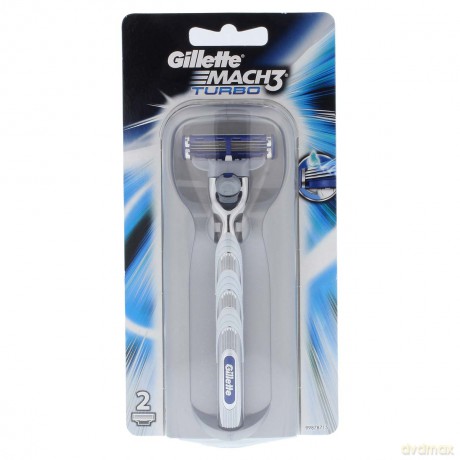 Gillette Mach3 Turbo Maszynka do golenia + Ostrza 2 szt
