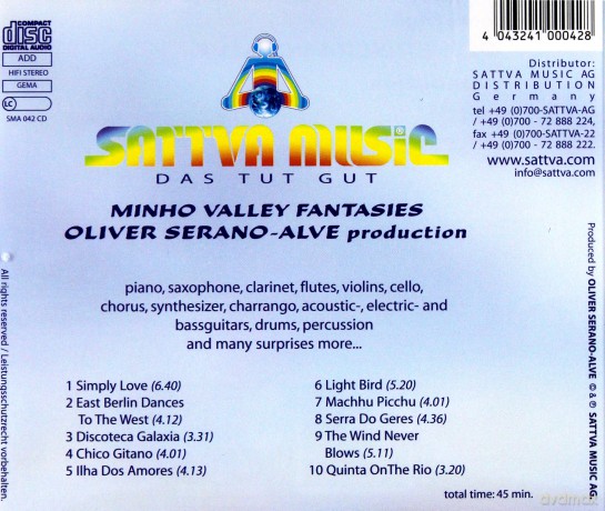 Oliver Serano-Alve: Minho Valley Fantasies [CD]