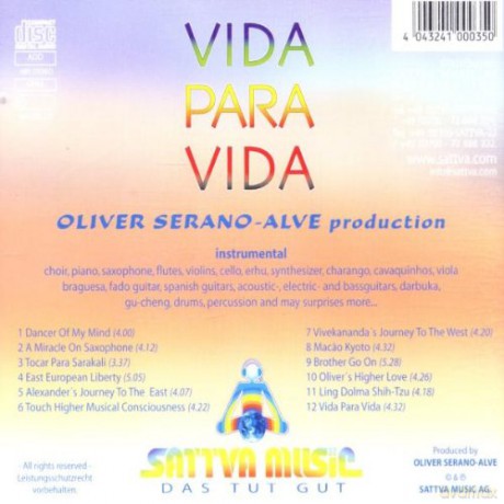 Oliver Serano-Alve: Vida Para Vida [CD]