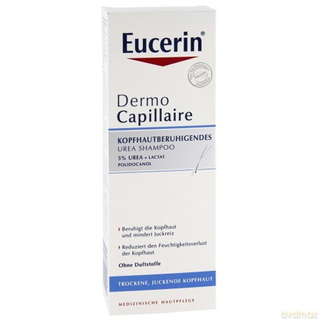EUCERIN DermoCAPILLAIRE 5% UREA Szampon do włosów do suchej skóry 250ml