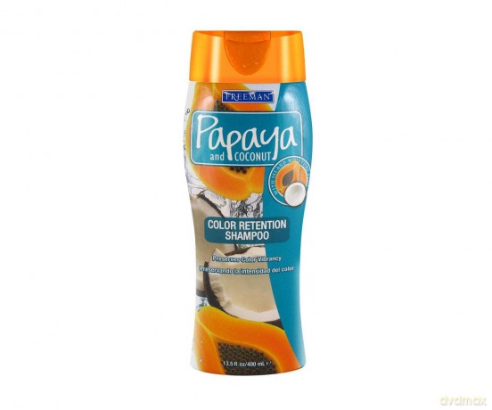 Freeman Szampon do włosów farbowanych z papają i kokosem Color Retention Shampoo