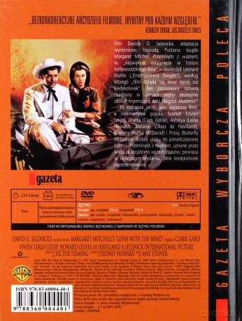 Przeminęło z wiatrem (Kolekcja Gazety Wyborczej 3) [DVD]