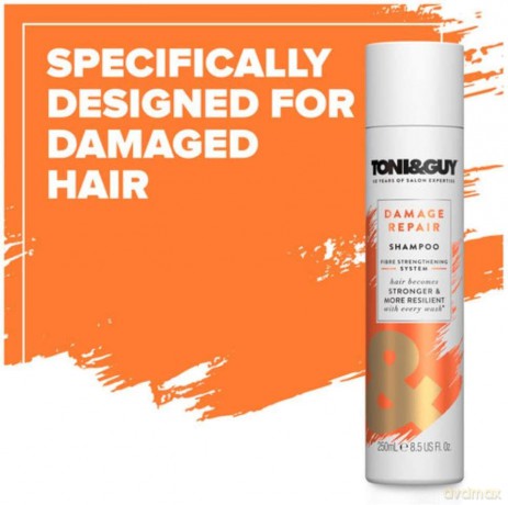 Toni&Guy Szampon do zniszczonych włosów Shampoo For Damaged Hair 250 ml