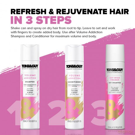 Toni&Guy Szampon Glamour Volume Dry Shampoo 250 ml