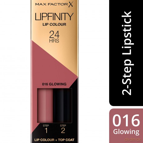 Max Factor Szminka Lipfinity 2,3 + 1,9 ml 016 Glowing