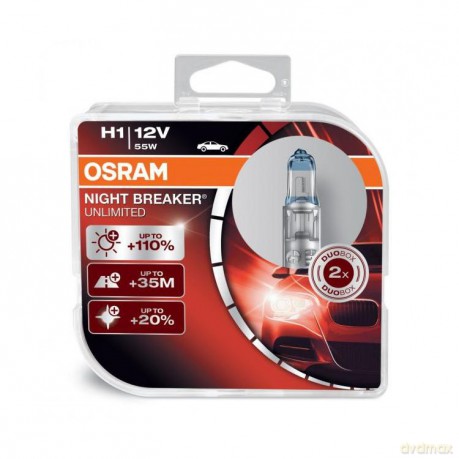 OSRAM Night Breaker Unlimited H7, 64210Nbu-Hcb, 12V, Duobox