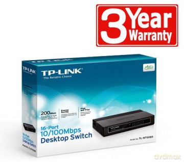 TP-Link TL-SF1016D Desktop Switch (16x 10/100MBit/s RJ45)
