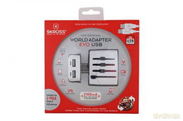 SKROSS Adapter World Travel z USB