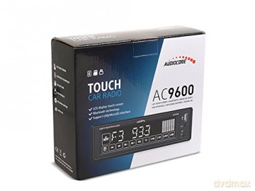Audiocore AC9600W Radio samochodowe z ekranem dotykowym, Bluetooth, USB, MP3, SD 4x25W