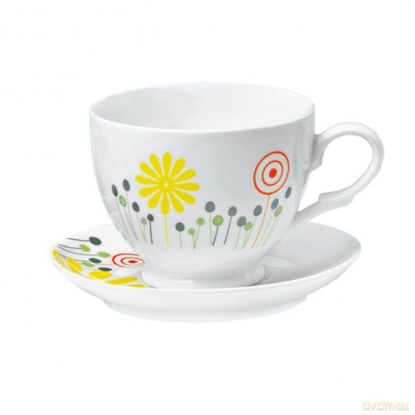 Concept RK-0030 Czajnik ceramiczny 1,2l + 2 filiżanki ze spodeczkami