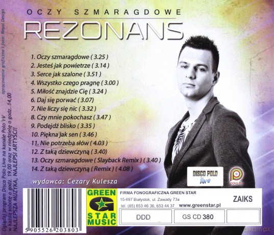 Rezonans: Oczy Szmaragdowe [CD]