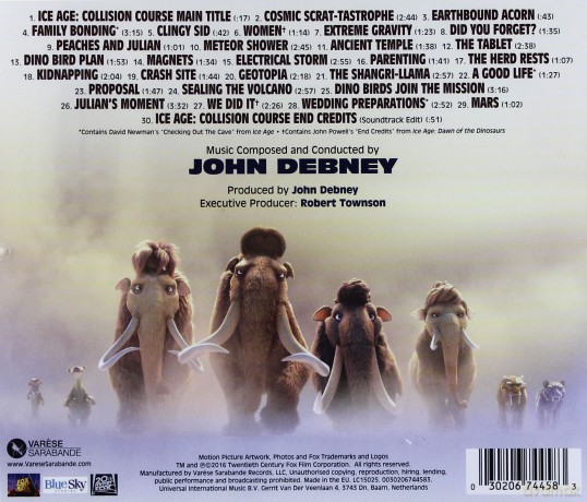 Ice Age: Collision Course soundtrack (Epoka lodowcowa 5: Mocne uderzenie) [CD]