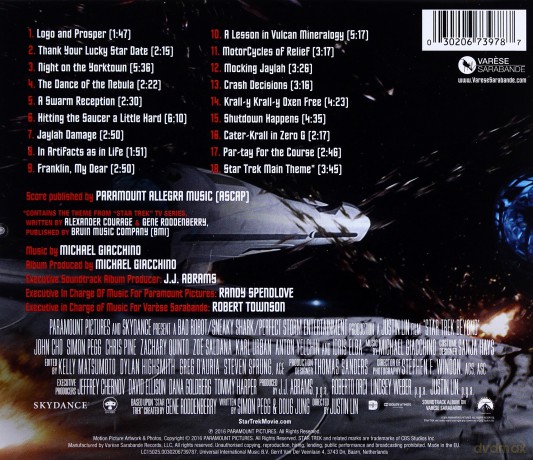 Star Trek Beyond soundtrack (Star Trek: W Nieznane) (Michael Giacchino) [CD]