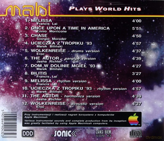 Mabi: Plays World Hits [CD]