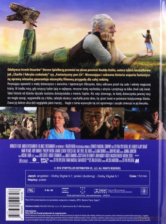 BFG: Bardzo Fajny Gigant (booklet) [DVD]