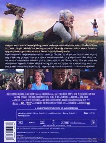 BFG: Bardzo Fajny Gigant (booklet) [DVD]