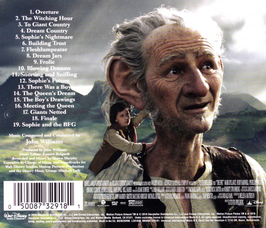 The BFG soundtrack (Bardzo Fajny Gigant) [CD]