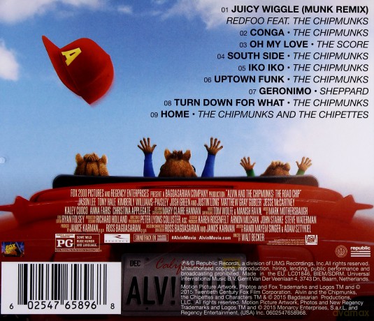 Alvin and the Chipmunks: The Road Chip soundtrack (Alvin i wiewiórki: Wielka wyprawa) [CD]