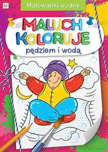 Maluch koloruje pędzlem i wodą. Malowanki wodne [KSIĄŻKA]