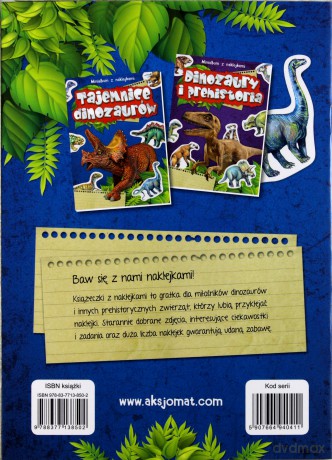 Minialbum z naklejkami. Tajemnice dinozaurów [KSIĄŻKA]