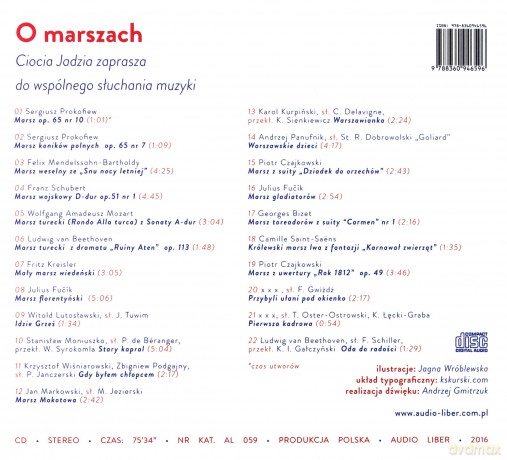 O marszach. Ciocia Jadzia zaprasza do wspólnego słuchania muzyki - Jadwiga Mackiewicz [AUDIOBOOK]