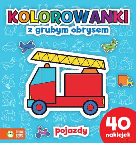 Pojazdy. Kolorowanki z grubym obrysem [KSIĄŻKA]