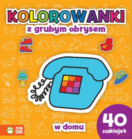 W domu. Kolorowanki z grubym obrysem [KSIĄŻKA]