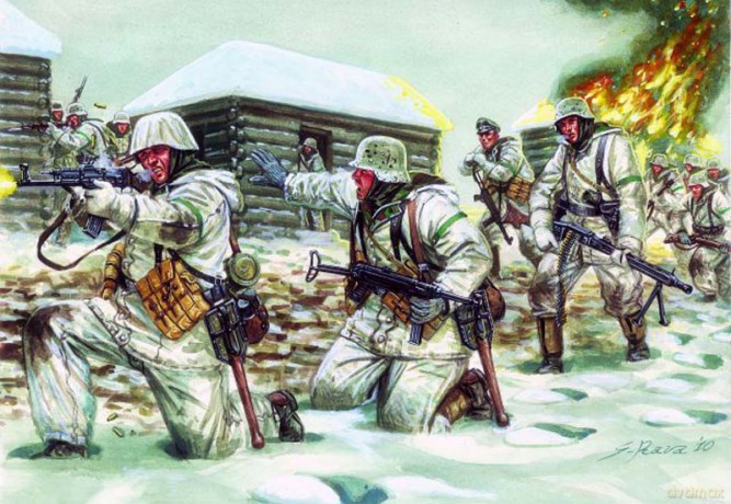 ITALERI WWII German Infantry in Winter