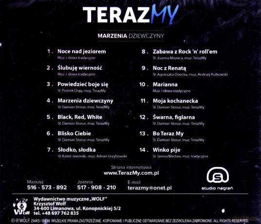 Terazmy: Marzenia Dziewczyny [CD]