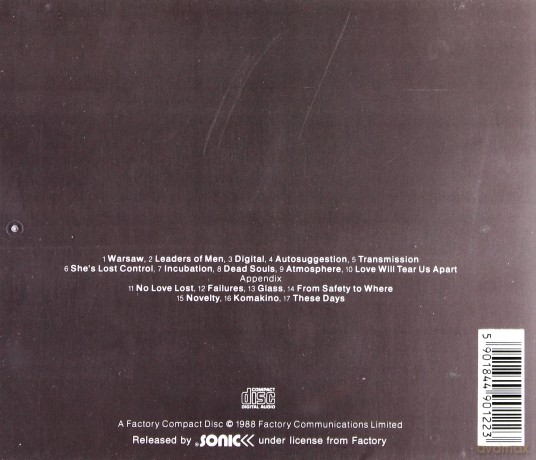 Joy Division: Substance [CD]