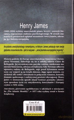 Amerykanin - Henry James (twarda) [KSIĄŻKA]