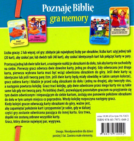 Gra memory. Poznaję Biblię - Praca Zbiorowa (twarda) [KSIĄŻKA]