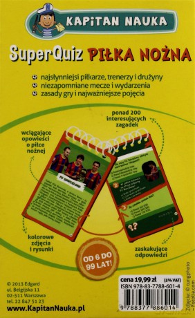 Gra piłka nożna. Superquiz kapitan nauka [KSIĄŻKA]