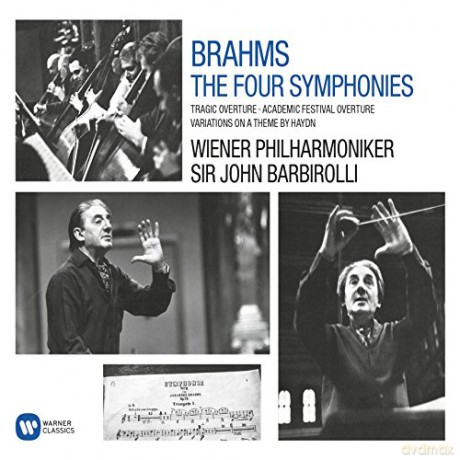Sir John Barbirolli: Brahms: Symphonies 1-4, Tragic Overture, Academic Festival Overture, Variations On A Theme By Haydn [3CD]