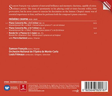 Samson Francois: Chopin: Piano Concertos [CD]