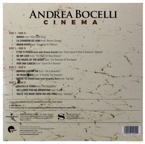 Andrea Bocelli: Cinema (Limited) [2xWinyl]