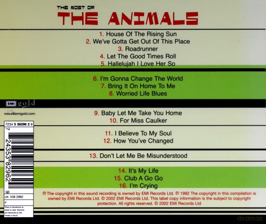 The Animals: Most Of [CD]