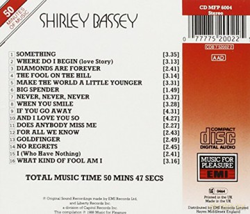 Shirley Bassey: Singles [CD]