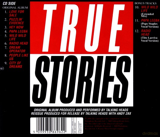 Talking Heads: True Stories [CD]