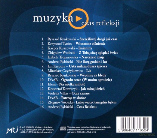Muzyka - czas refleksji [CD]