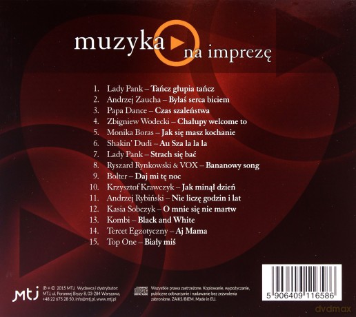 Muzyka - na imprezę [CD]