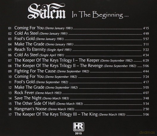 Salem: In The Beginning [CD]