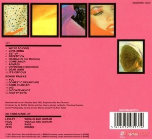 Au Pairs: Playing With A Different Sex (digipack) [CD]