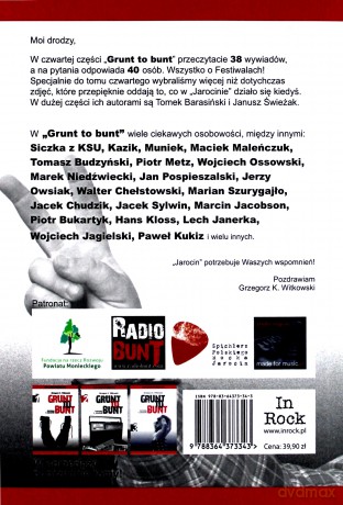 Grunt to bunt (Tom 4) Rozmowy o Jarocinie - Grzegorz K. Witkowski [KSIĄŻKA]